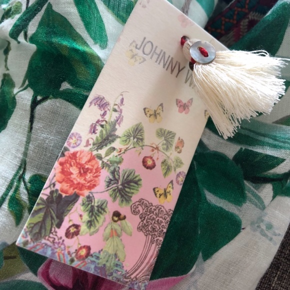 Johnny Was Cap Sleeve Tropical Top XS - Picture 8 of 8